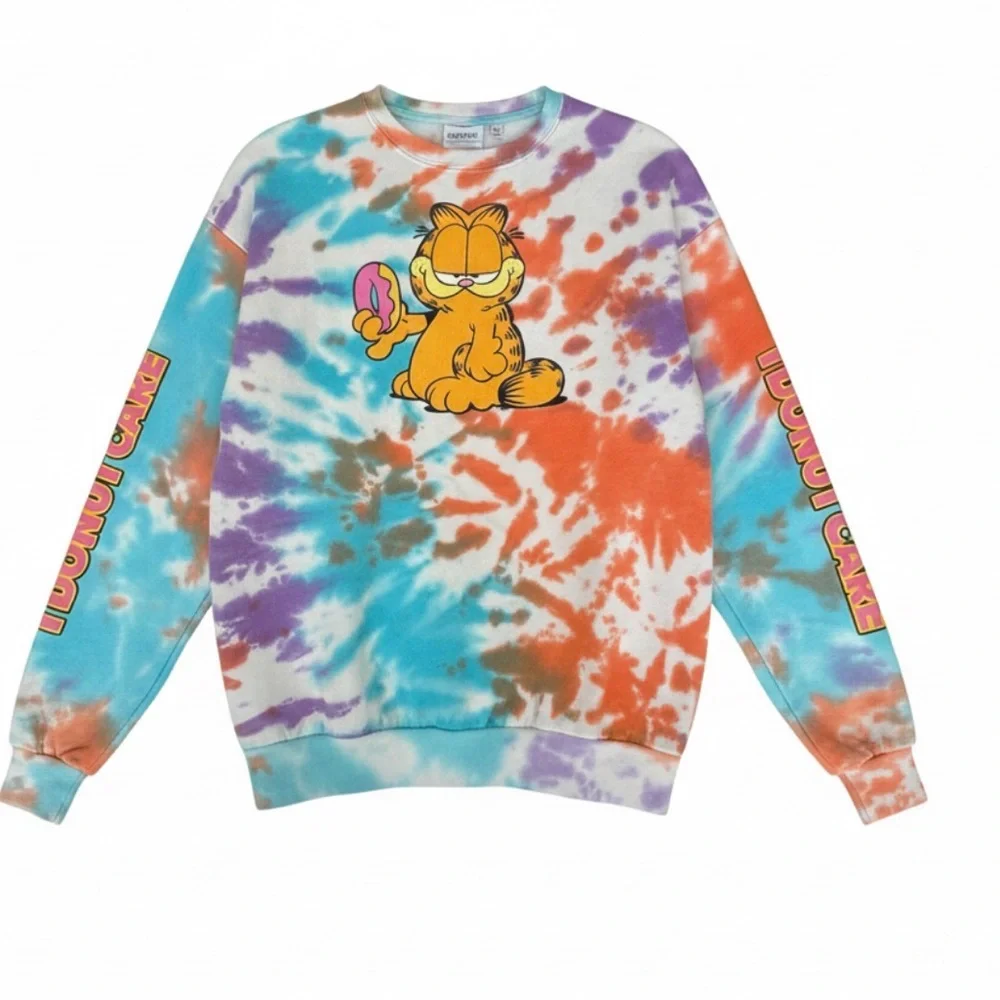 Garfield Tie-Dye Sweatshirt Vintage - Picture 1 of 7